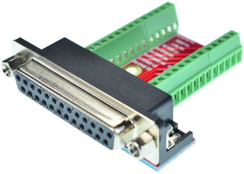 DB25 Female Printer Port connector Breakout Board